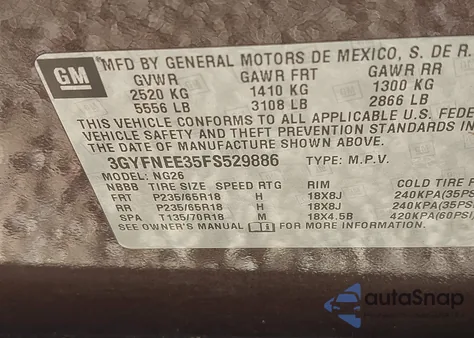 2015 Cadillac Srx Luxury Collection from USA, damaged, VIN 3GYFNEE35FS529886